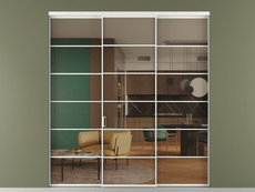 Перегородка Формато внутри проёма 3 створки