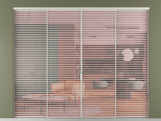 Перегородка Formato внутри проёма 4 створки