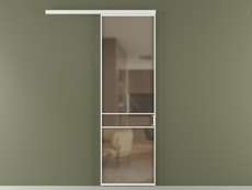 Перегородка Формато вдоль стены 1 створка