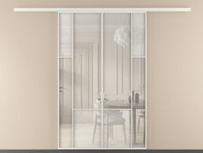 Перегородка Mosaic вдоль стены 2 створки