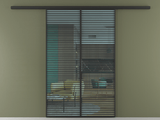 Перегородка Formato вдоль стены 2 створки