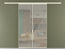 Перегородка Формато вдоль стены 2 створки