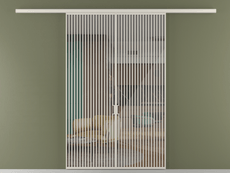 Перегородка Формато вдоль стены 2 створки