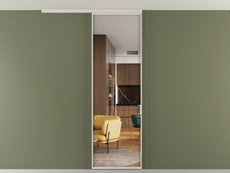 Перегородка Формато вдоль стены на потолок 1 створка