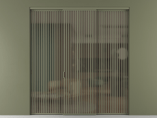 Перегородка Formato внутри проёма 3 створки