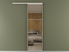 Перегородка Формато вдоль стены 1 створка