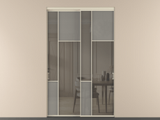 Перегородка Мозаик внутри проёма 2 створки