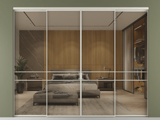 Перегородка Formato внутри проёма 4 створки