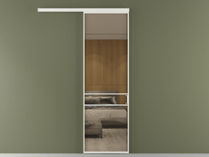 Перегородка Formato вдоль стены 1 створка