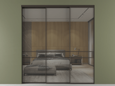 Перегородка Формато внутри проёма 3 створки с синхронным механизмом