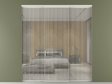 Перегородка Formato внутри проёма трёхстворчатая