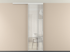 Перегородка Mosaic вдоль стены на потолок 1 створка