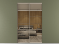 Перегородка Формато внутри проёма 2 створки