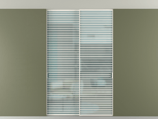 Перегородка Формато внутри проёма скрытое крепление в потолок 2 створки