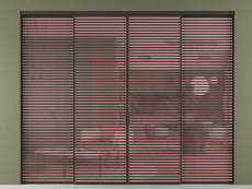 Перегородка Формато внутри проёма 4 створки