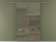 Перегородка Формато вдоль стены 2 створки