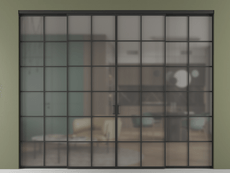 Перегородка Formato внутри проёма 4 створки