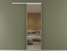 Перегородка Формато вдоль стены 1 створка