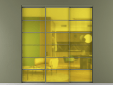 Перегородка Formato внутри проёма 3 створки