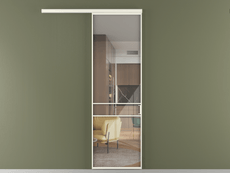 Перегородка Формато вдоль стены 1 створка