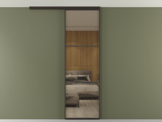 Перегородка Формато вдоль стены на потолок 1 створка