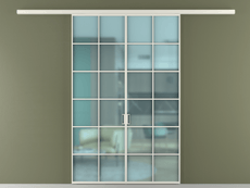 Перегородка Формато вдоль стены 2 створки