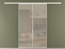 Перегородка Formato вдоль стены 2 створки