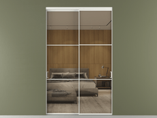 Перегородка Формато внутри проёма 2 створки