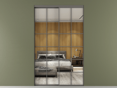 Перегородка Формато внутри проёма 2 створки