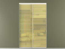 Перегородка Формато внутри проёма 2 створки