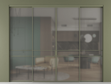 Перегородка Формато внутри проёма 4 створки