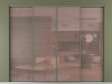 Перегородка Формато внутри проёма 4 створки