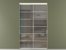 Перегородка Формато внутри проёма 2 створки