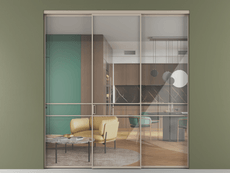 Перегородка Формато внутри проёма 3 створки