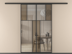 Перегородка Mosaic вдоль стены двустворчатая