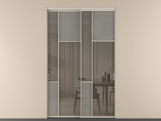 Перегородка Мозаик внутри проёма 2 створки