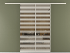 Перегородка Формато вдоль стены 2 створки