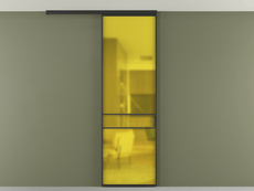 Перегородка Formato вдоль стены на потолок 1 створка