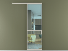 Перегородка Formato вдоль стены одностворчатая