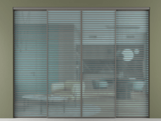 Перегородка Формато внутри проёма 4 створки