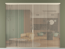 Перегородка Formato внутри проёма 4 створки