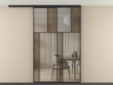 Перегородка Mosaic вдоль стены на потолок телескопик синхро 2