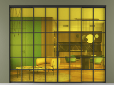 Перегородка Formato внутри проёма 4 створки