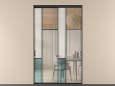 Перегородка Мозаик внутри проёма 2 створки