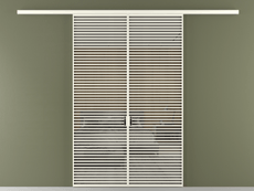 Перегородка Формато вдоль стены 2 створки