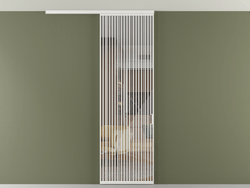 Перегородка Формато вдоль стены на потолок 1 створка