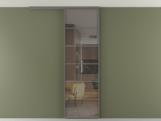 Перегородка Формато вдоль стены на потолок 1 створка