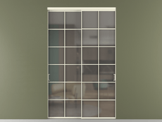 Перегородка Формато внутри проёма 2 створки