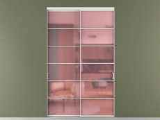 Перегородка Формато внутри проёма 2 створки