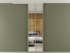 Перегородка Formato вдоль стены на потолок 1 створка